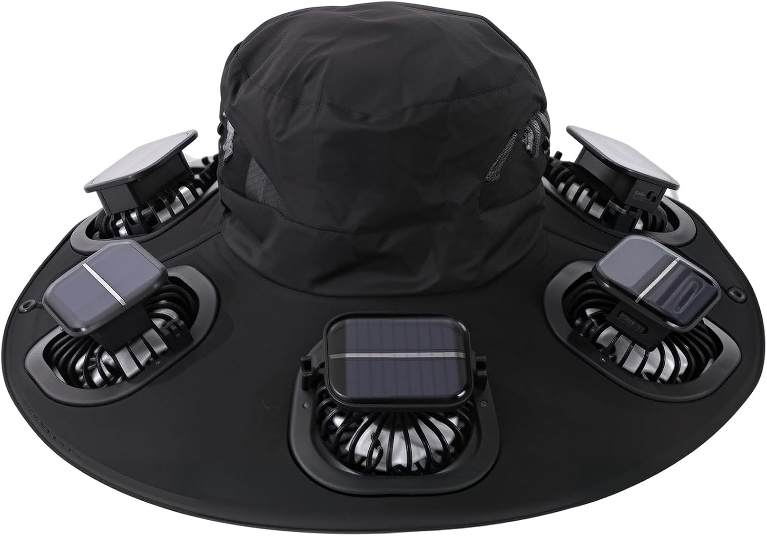 Fishing Hat - Zonnehoed met 6 ventilatoren, ademend, UV-bescherming,