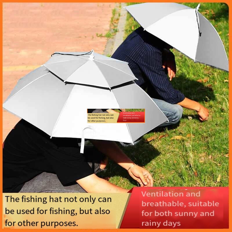 Fishing Hat - Parapluhoed Op het hoofd te dragen
