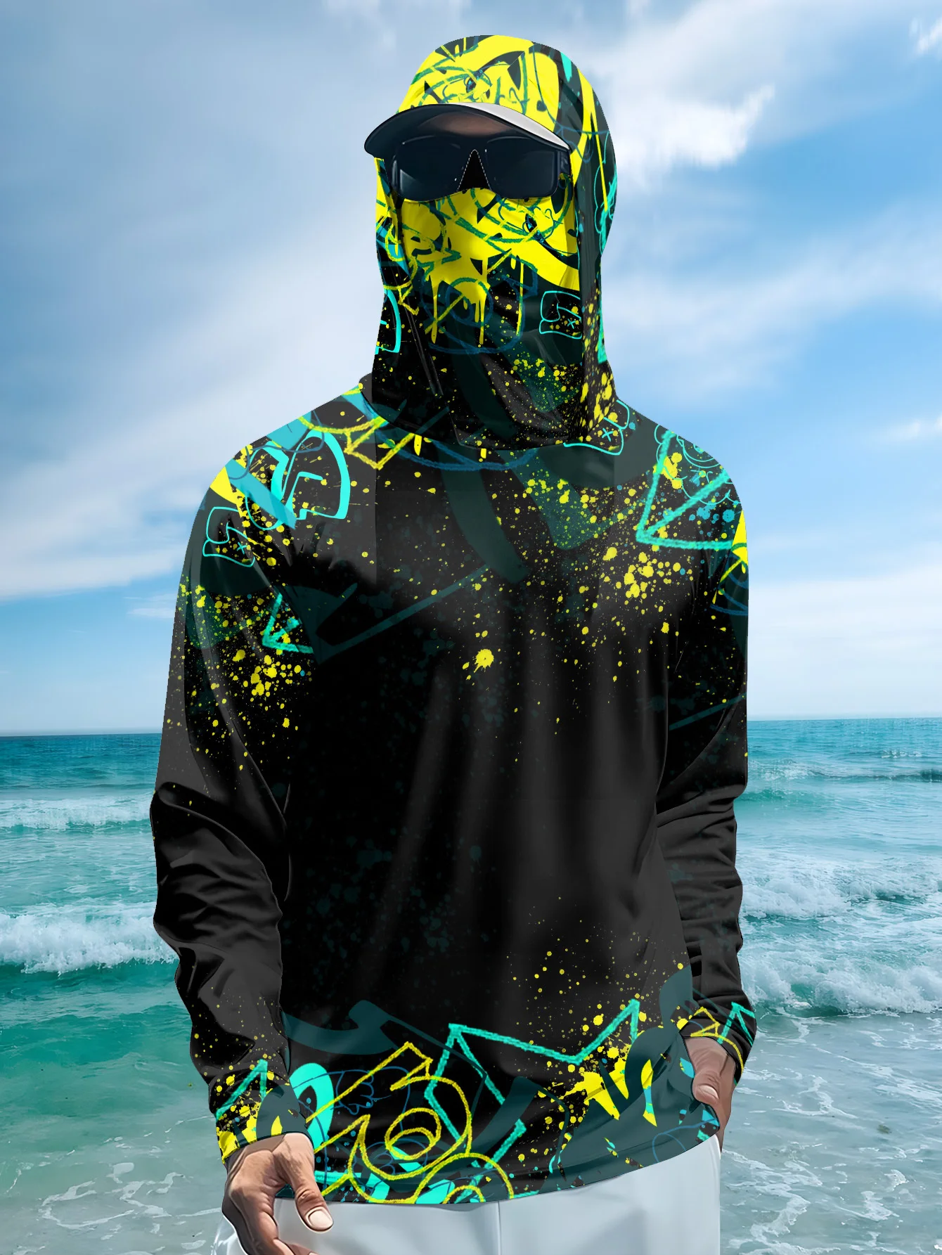 Heren UPF50+ vishoodie met gez - Fishing Hoodie recensie en prijs