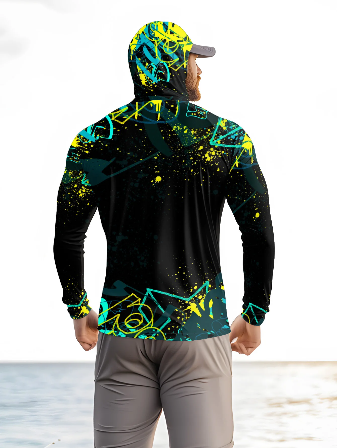 Heren UPF50+ vishoodie met gez - Fishing Hoodie recensie en prijs