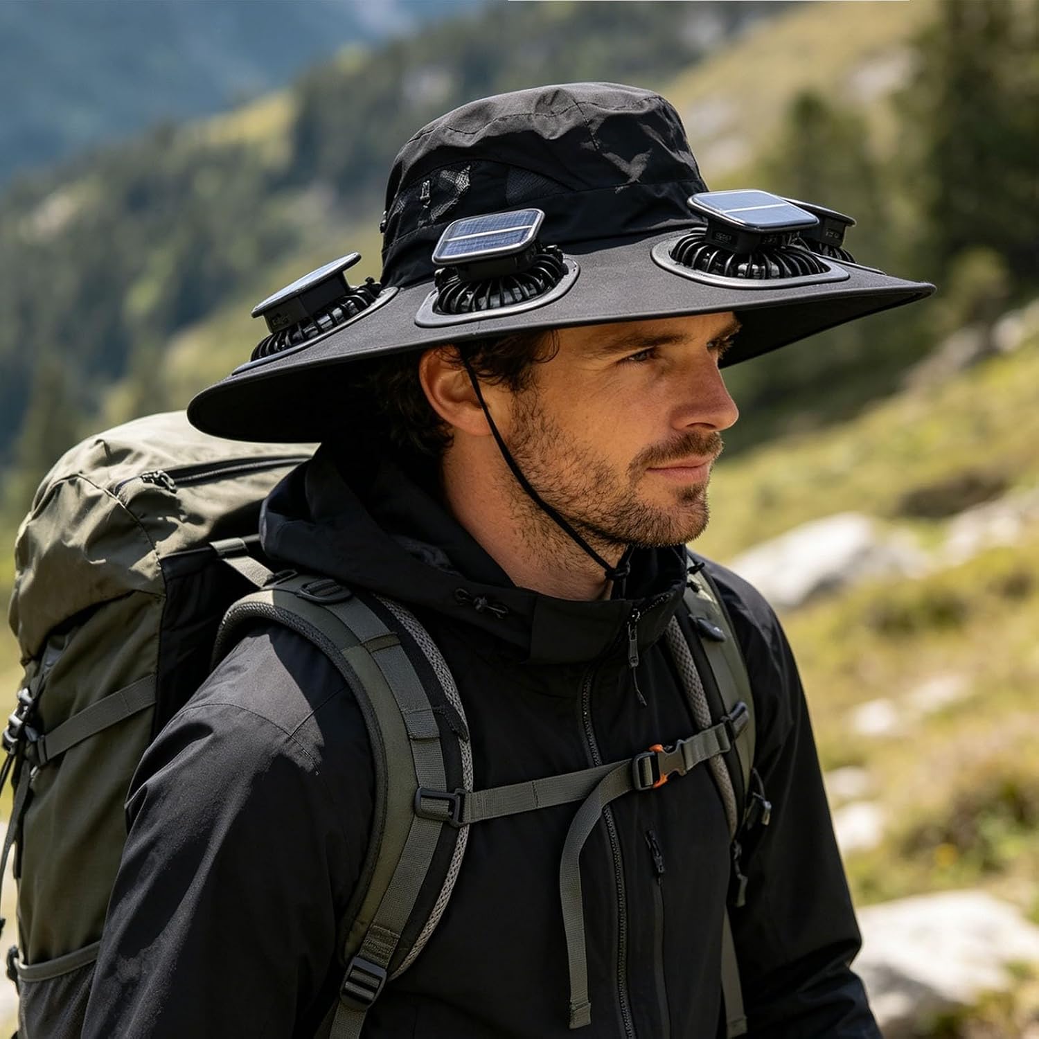 Zonnehoed met 6 ventilatoren,  - Fishing Hat recensie en prijs