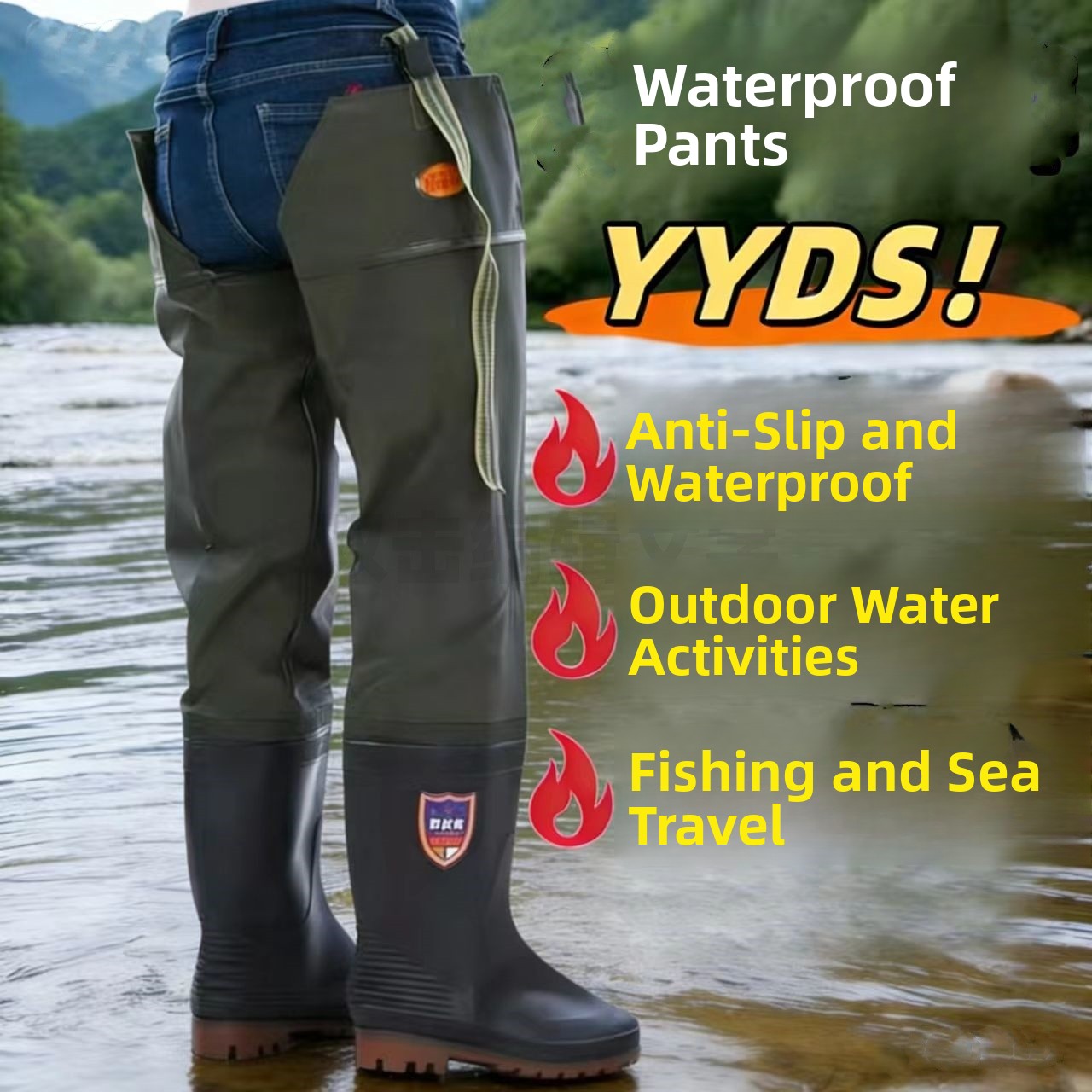 Verdikte overknee regenlaarzen - Fishing Pants Waterproof recensie en prijs